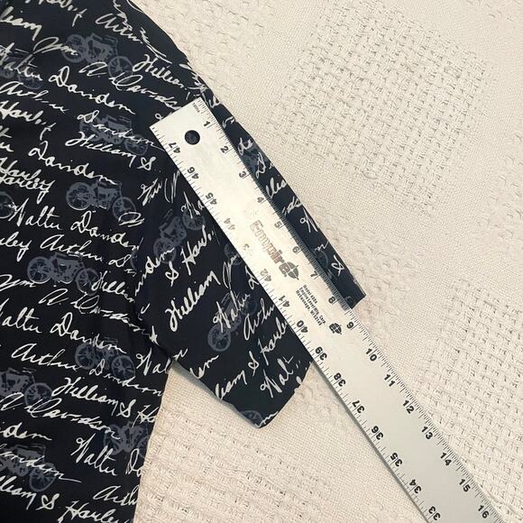 Harley Davidson Motorcycle signature button up shirt TB 8041 - Picture 8 of 8